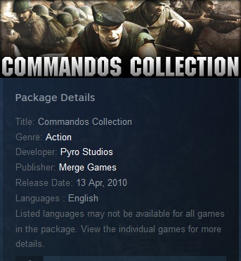Commandos Collection Steam - Click Image to Close